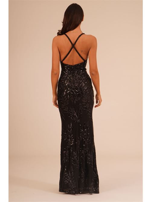 Abito lungo sirena twins fantasy | T5081BLACK